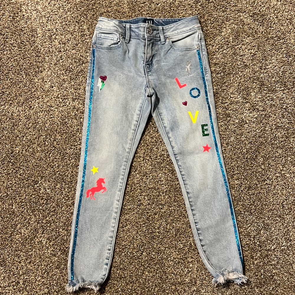 GAP Girls skinny jeans size 6